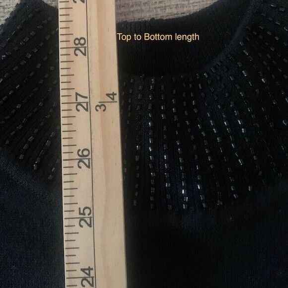 Adrianna Papell Two Piece Wool Knit Black  Skirt And Sweater Quiet Luxury  Posh - Picture 7 of 16